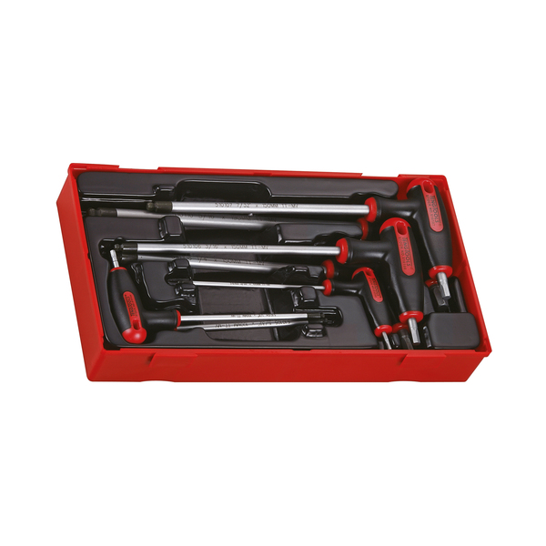 Teng Tools TTHEX7AF - 7 Piece T Handle AF / SAE Hex Key Set TTHEX7AF